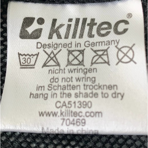 KILLTEC TECHNICAL OUTDOOR HOODED JACKET, GIRLS 10, BLACK WITH PINK/GREY TRIM - Picture 11 of 12